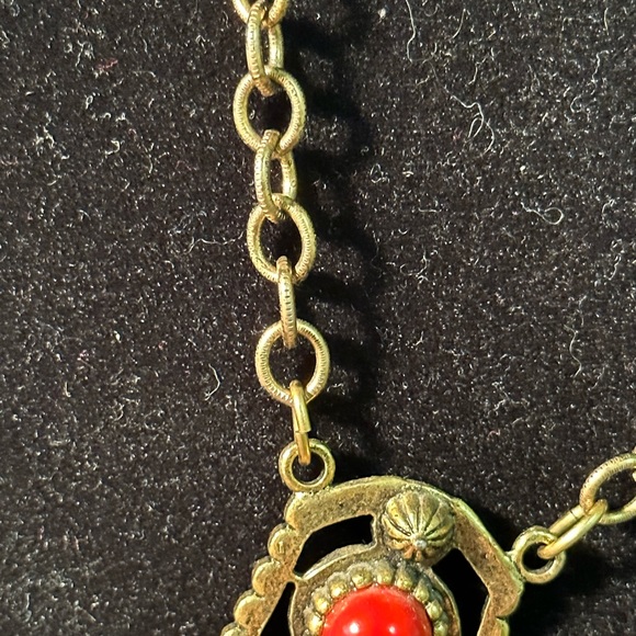 Vintage {untested} Statement Necklace Native American/Egyptian - Picture 8 of 13